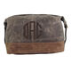 Personalized Waxed Canvas Dopp Kit Image 2 of 6